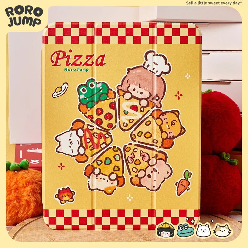 肉肉酱pizza过家家适用iPad保护套磁吸苹果11寸Air平板保护壳可爱