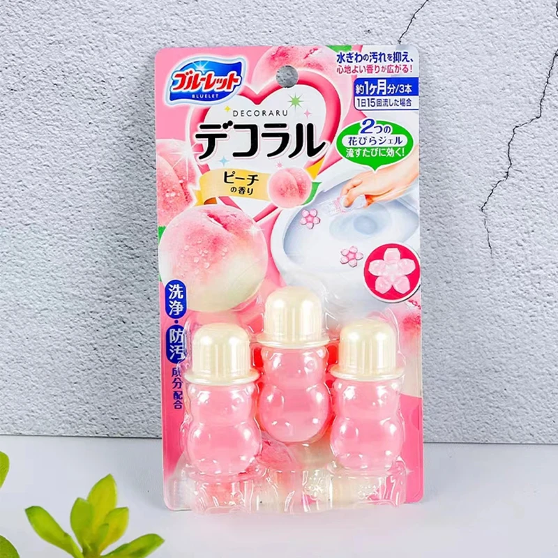 日本马桶小花凝胶除臭去异味厕所清洁剂洁厕灵开花 香薰