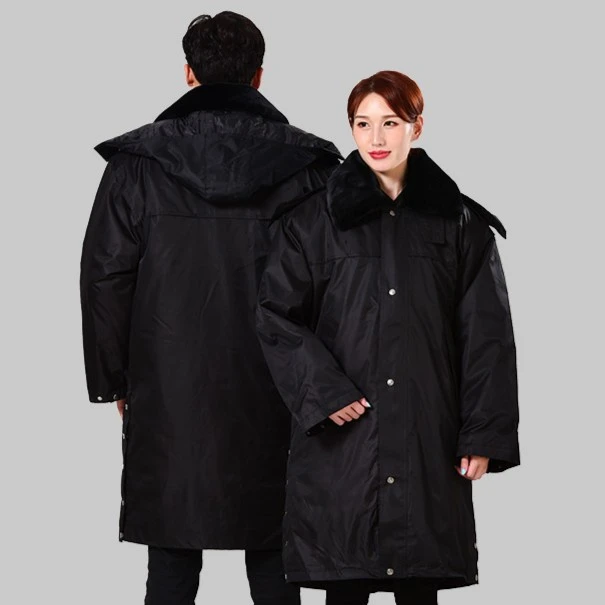 军大衣男冬季加厚中长款冷库工作棉衣保安服保安大衣多功能防寒服