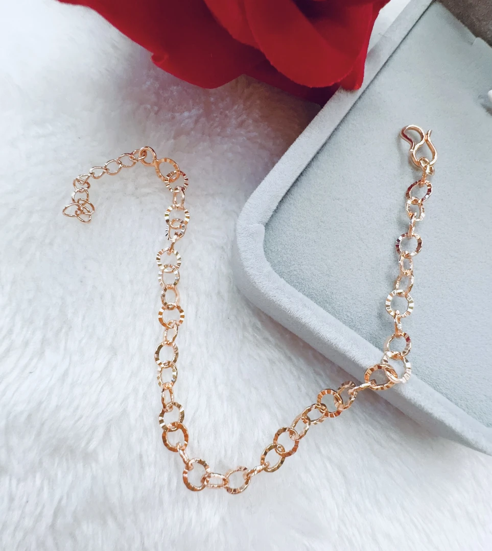 铜合金手链 parilar新款玫瑰金色时尚精美百搭素款手链684