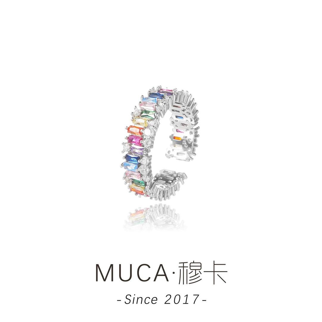 铜合金合成锆石戒指 简约百搭轻奢气质时尚高级戒指F1859