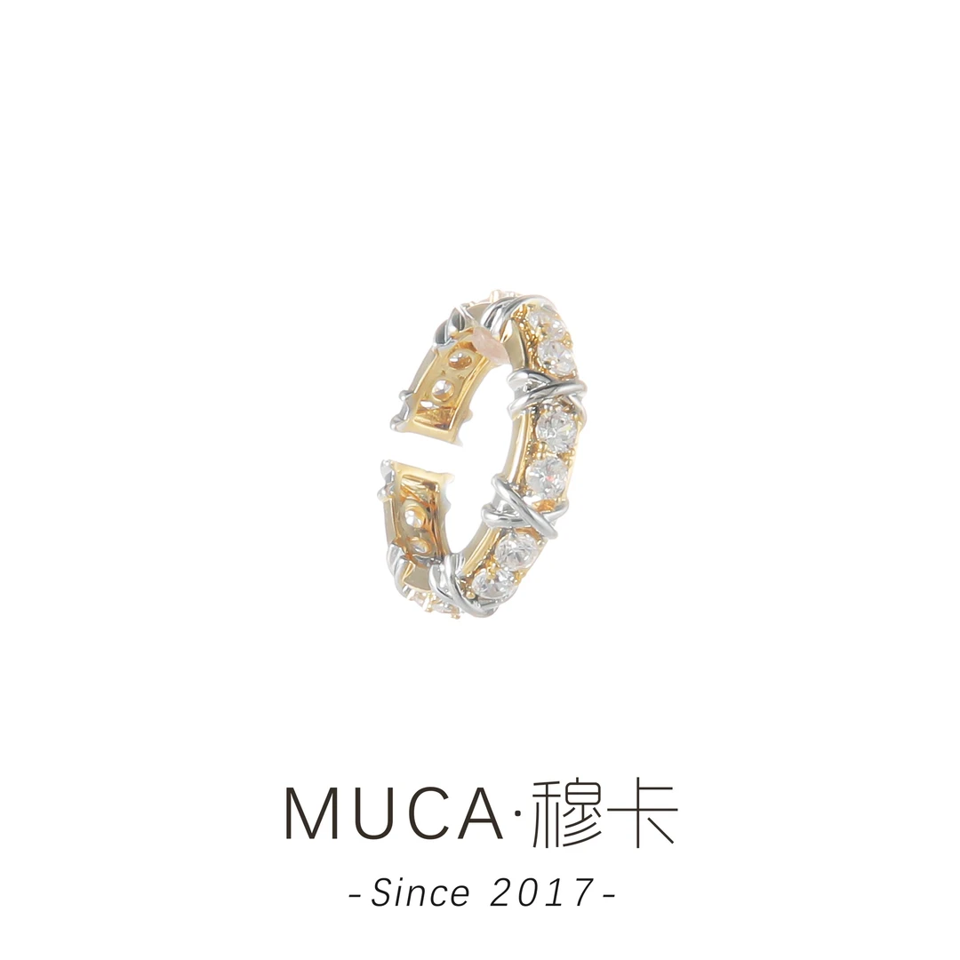 铜合金合成锆石戒指 简约百搭轻奢气质时尚高级戒指F1852