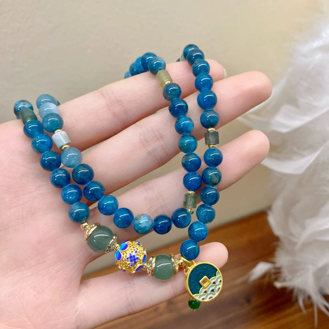 铜合金玻璃手链 经典简约珠珠手链气质百搭女手串F1685