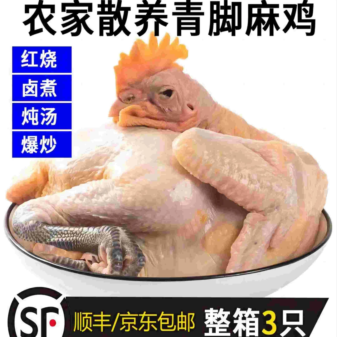【兰姐专属】散养青椒土鸡 三只装 赠送料包一份