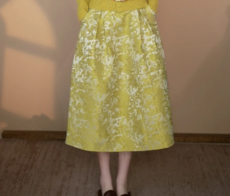 小井定制私服2【精致提花】2024冬季新款女装半身裙显瘦百搭时尚款