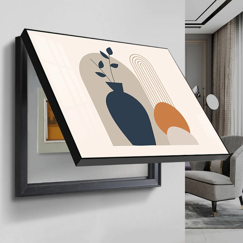 2024电表箱装饰画电表箱装饰画免打孔时尚无痕艺术定制家居遮挡配