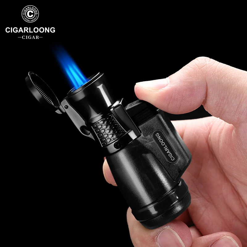 CIGARLOONG茄龙雪茄打火机透明气窗强悍直冲火力耐磨抗摔CB-24FT4