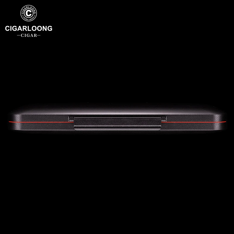 茄龙雪松木内胆雪茄盒3CM轻薄型铝制便携保湿盒五支装CLA-23KS1