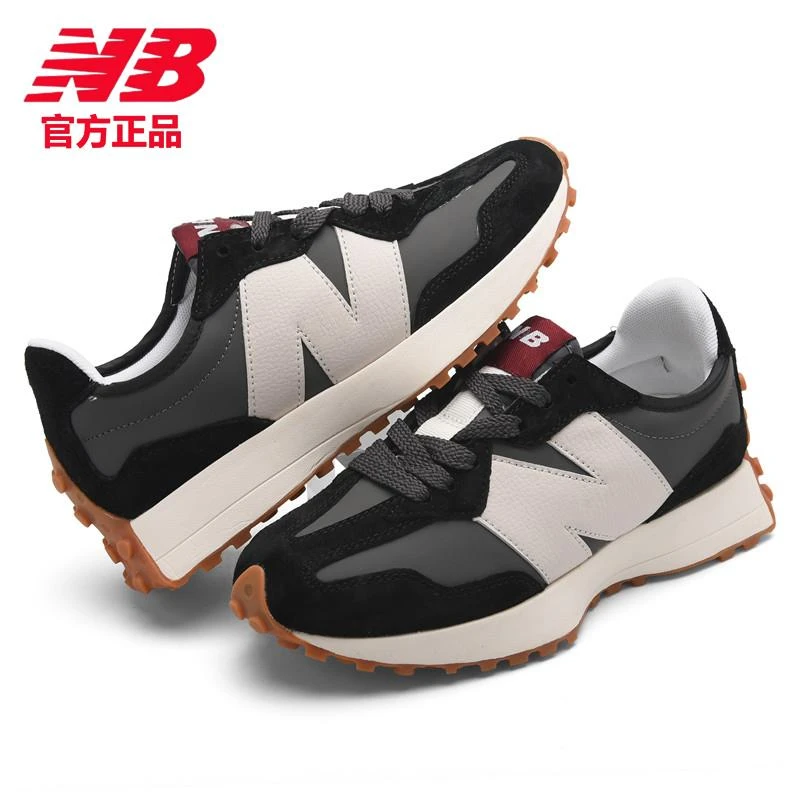 新百伦nb327系列运动鞋男厚底阿甘鞋23新款情侣鞋女鞋小蛮腰跑鞋