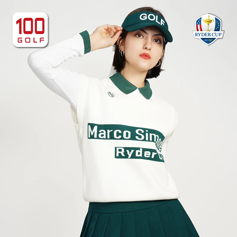 RYDER CUP莱德杯高尔夫服装女款马甲舒适保暖针织背心RF222WK066