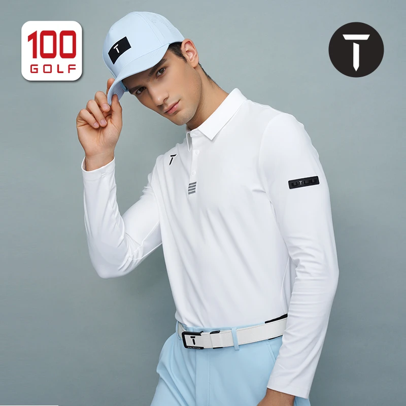 T/欧巡赛高尔夫男装长袖春季运动舒适翻领Polo衫EM232PC013