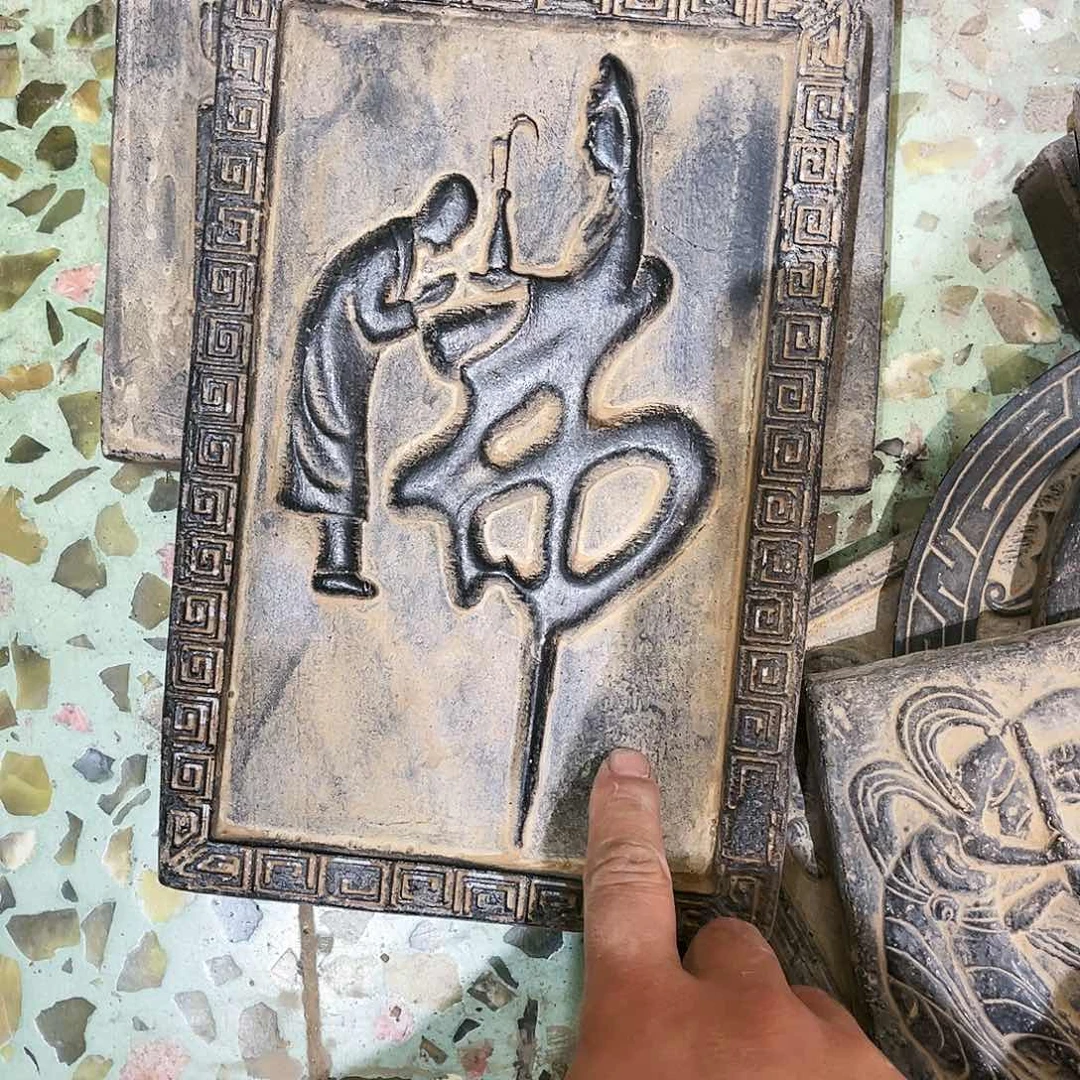 用****3瓦当摆件茶台空间