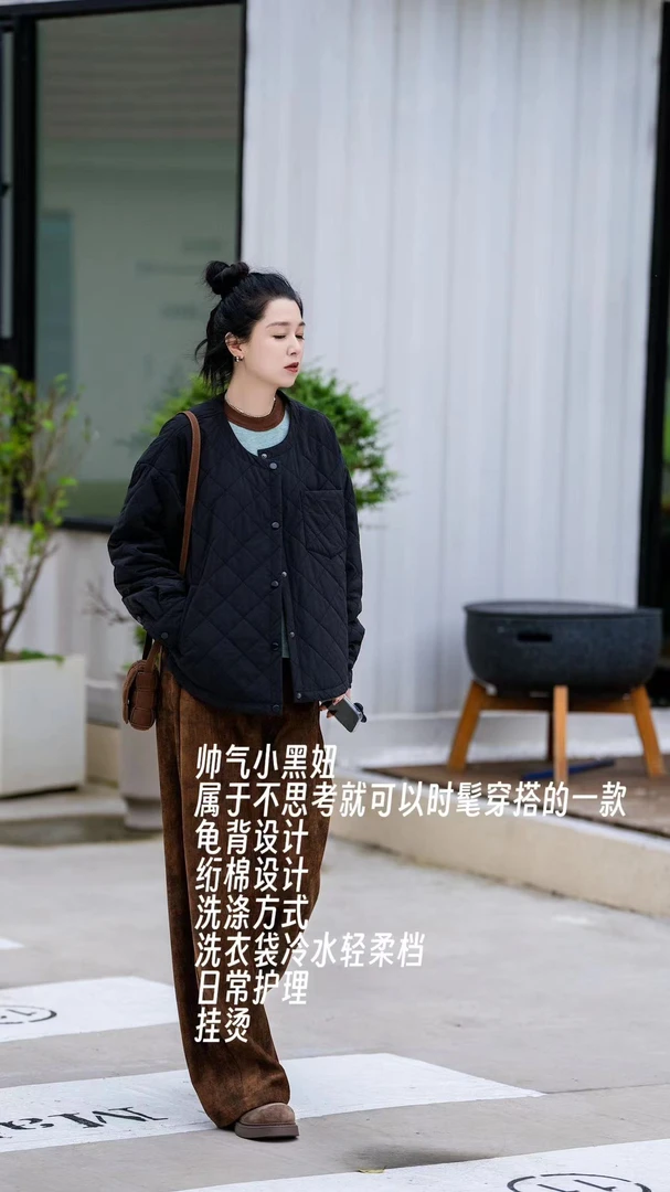 加莉精选【帅气小黑妞】设计师风格短款外套 分码