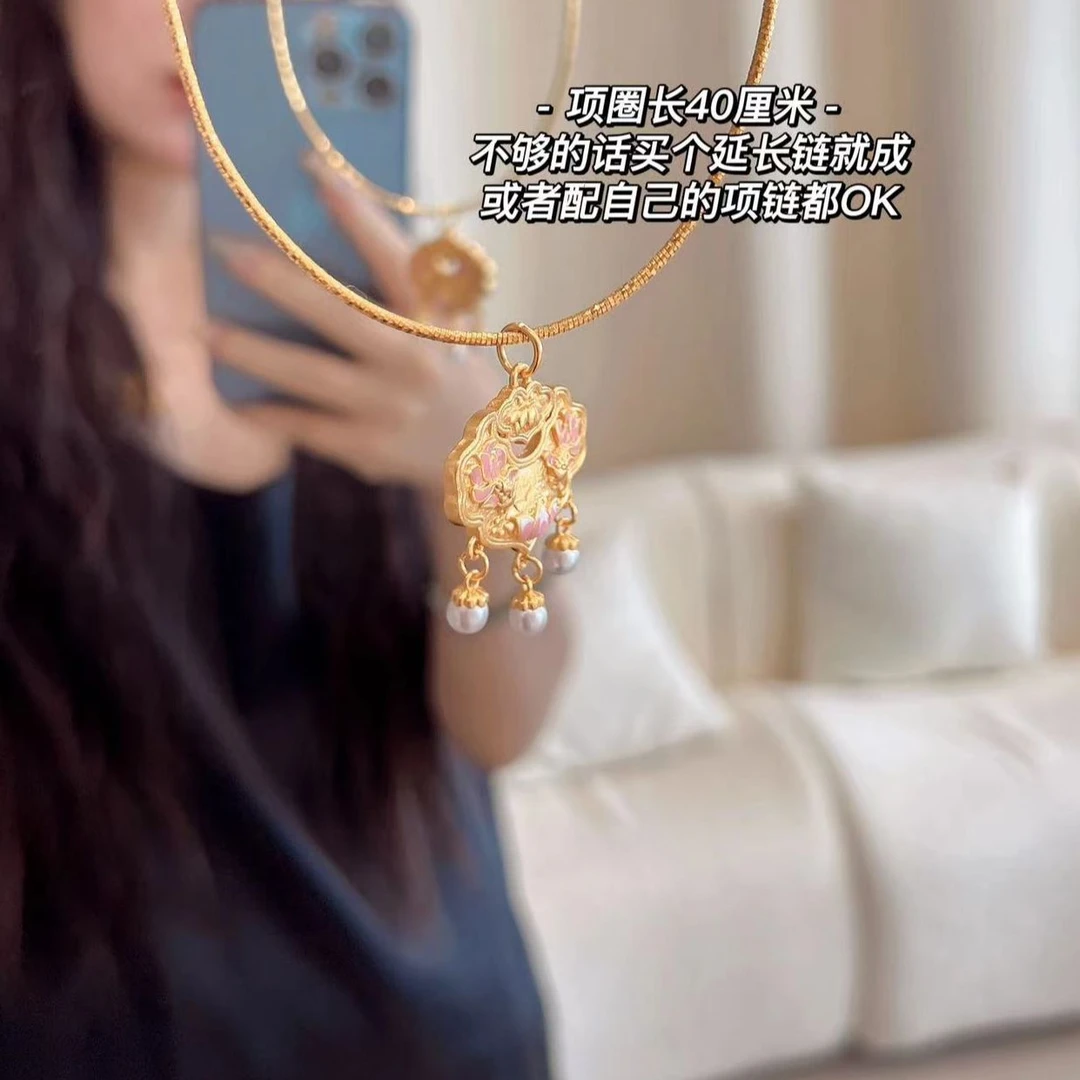 合金项链 加莉新中式【加莉的如意小锁】含项圈 限定
