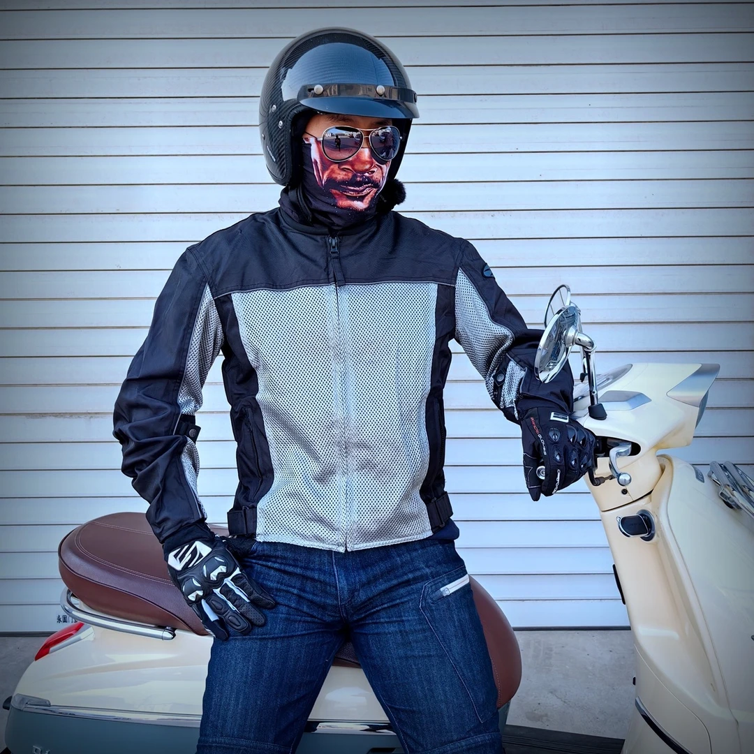 美国火箭牌春夏季透气防雨摩托机车防摔赛车骑行服拉力摩旅3.0灰