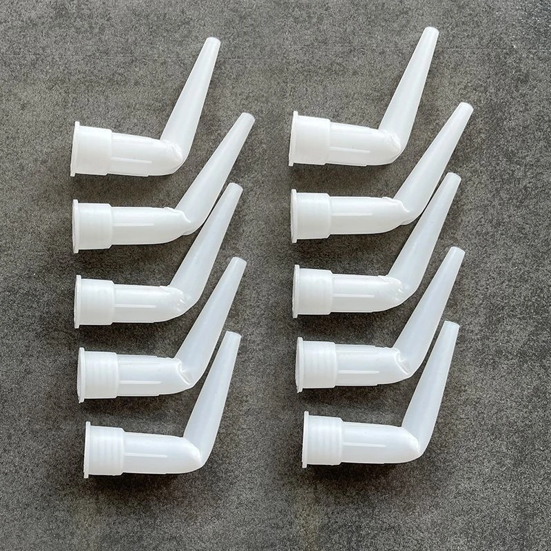 美容胶枪嘴头通用款收缝美缝打胶弯头成品胶嘴玻璃胶嘴门窗收边