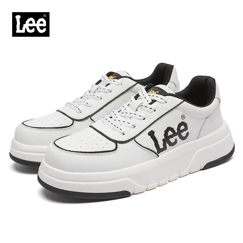 Lee鞋子2024新款男鞋秋季透气男士板鞋厚底时尚潮牌运动休闲鞋