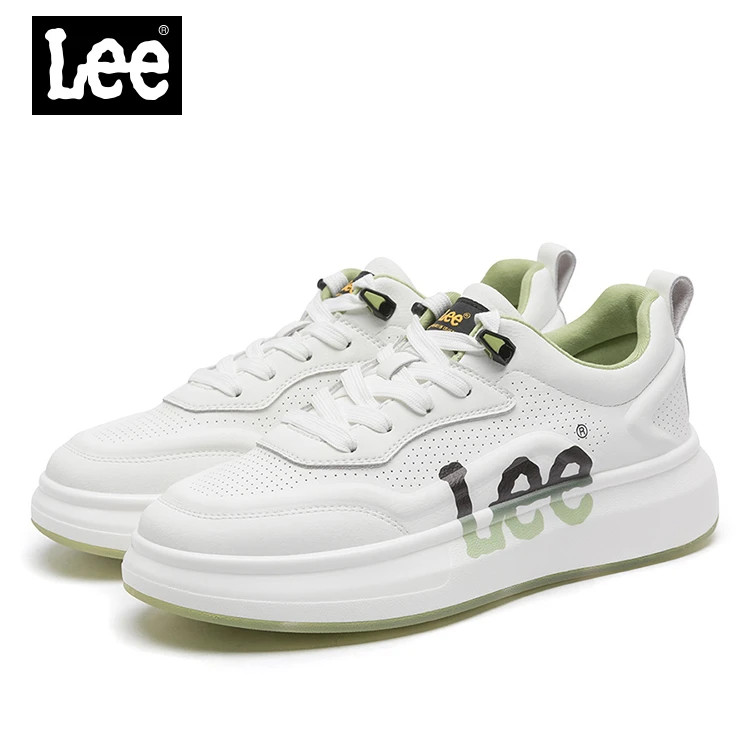 Lee男鞋秋季休闲鞋潮鞋厚底透气小白鞋百搭鞋子板鞋时尚运动鞋