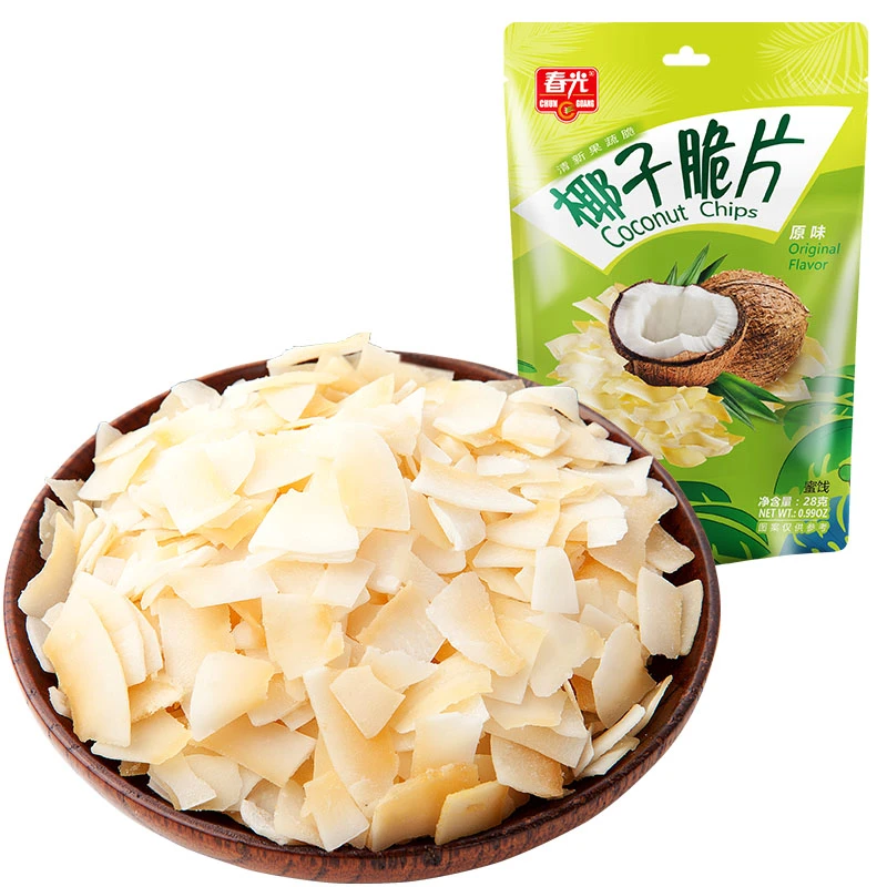【会员中心50积分+2.5元】春光椰子脆片28g（原味）香脆清甜休闲零食