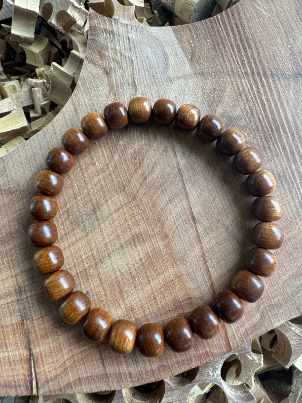 老山檀香横纹系列8×9mm虎皮沉水