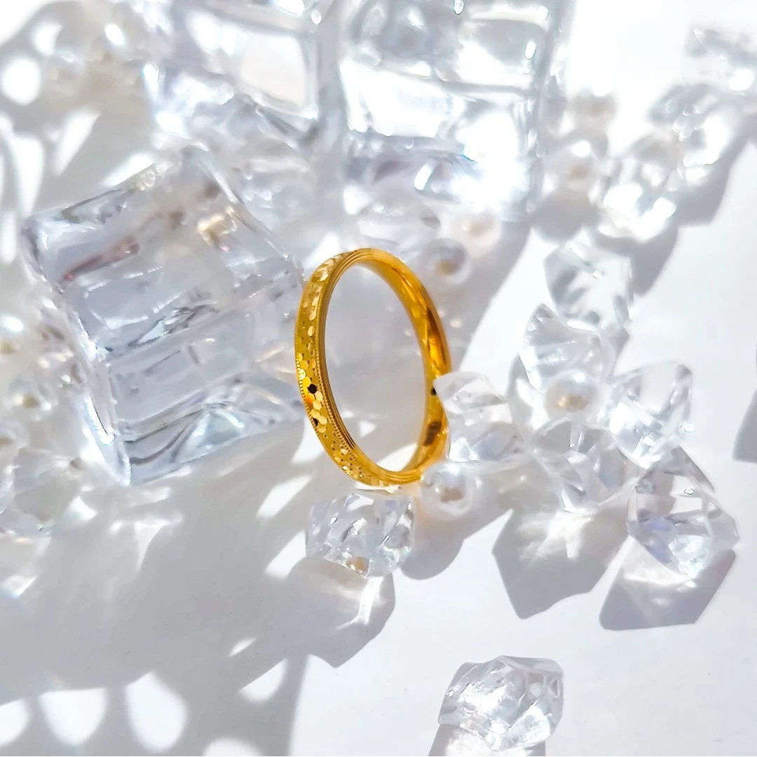 【飘飘严选】足金999 龙鳞细戒指1.26 18圈口