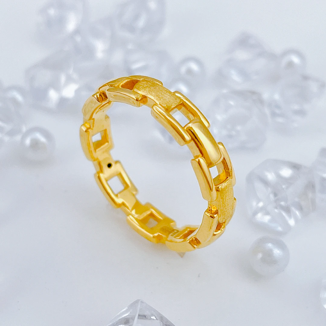 【国潮】足金999  链条戒指 1.42 14圈口