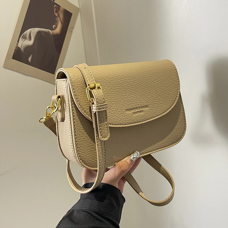 高级感包包女2025爆款新款时尚夏季荔枝纹复古单肩斜挎包通勤