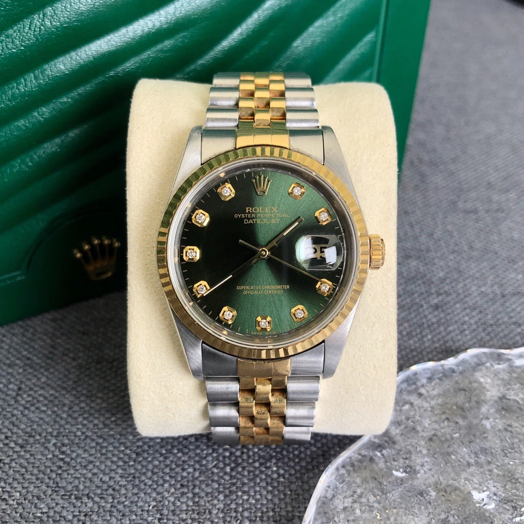 99新 Rolex/劳力士 奢侈品/68273橄榄绿盘31mm后钻