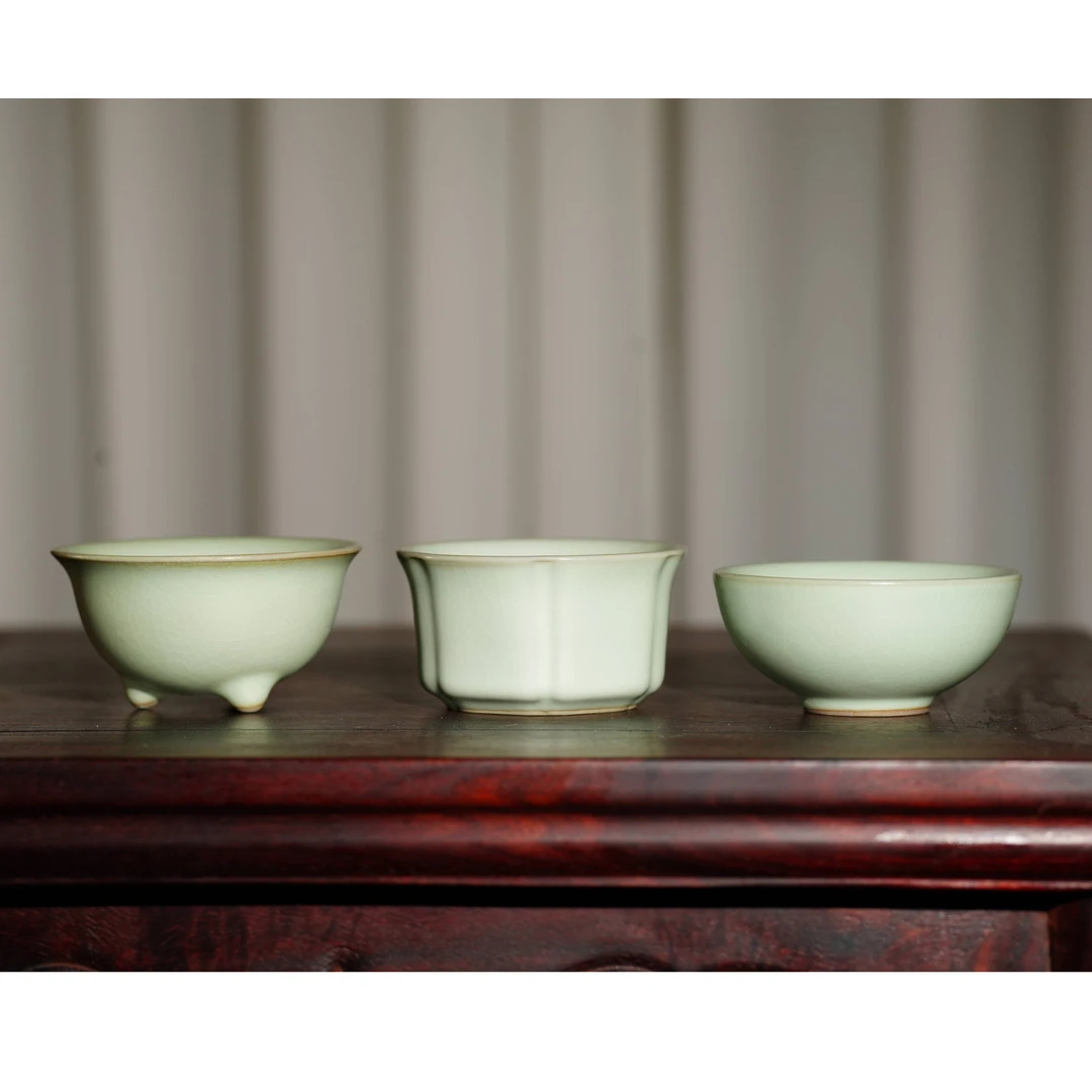 柴物志8月新品汝窑茶杯