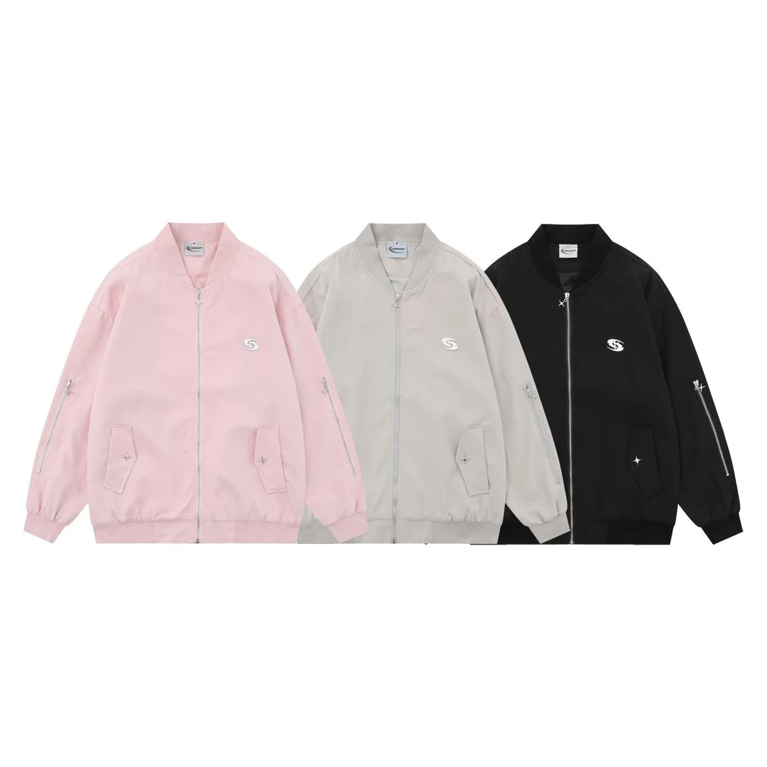 一件短袖的价格！太顶了！美式夹克男女同款