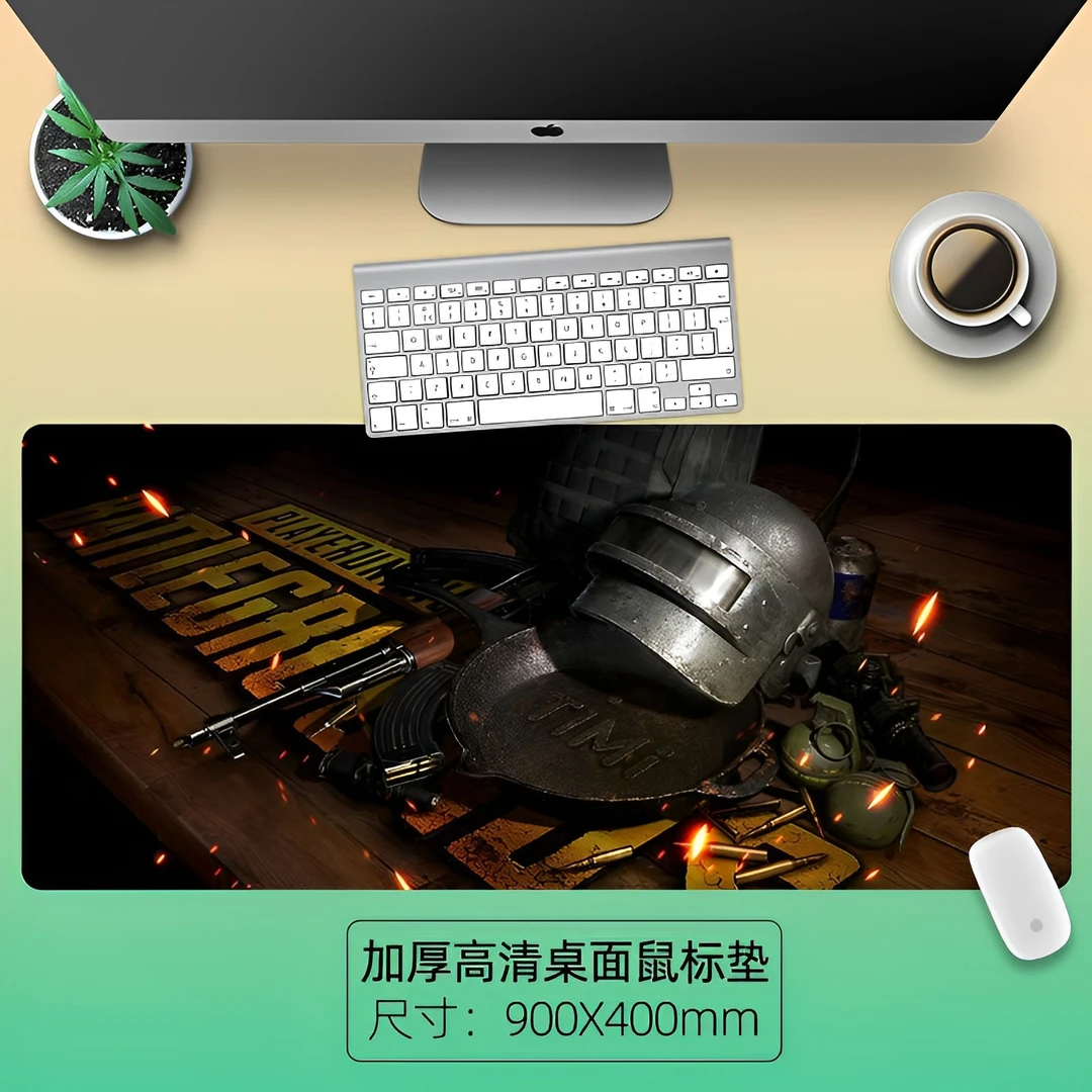 绝地求生吃鸡鼠标垫大号游戏电竞办公键盘垫