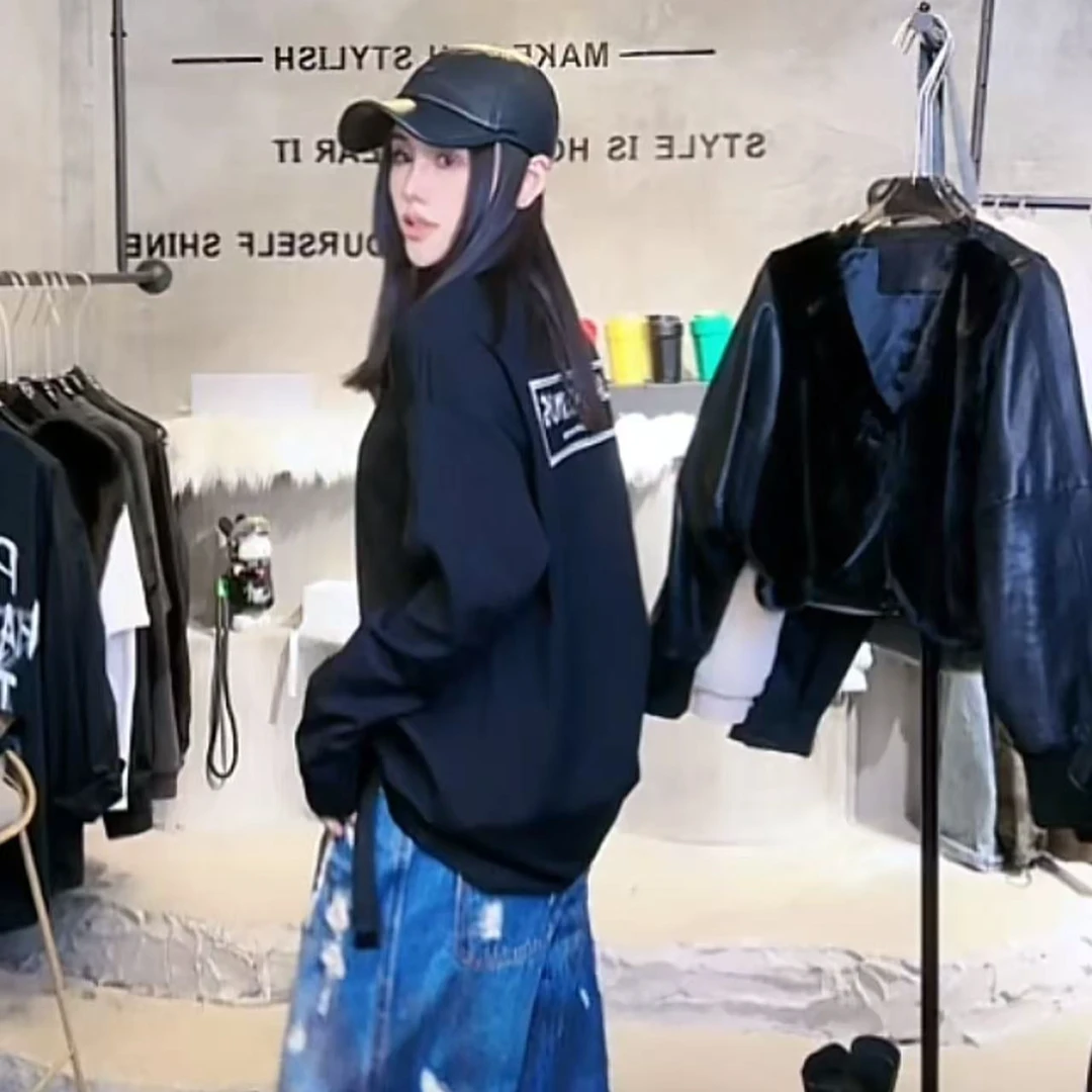 大鱼海棠黑色大T恤