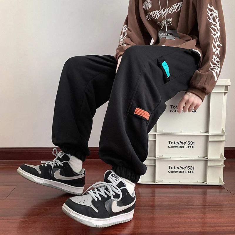 主播推荐！贴标束脚裤