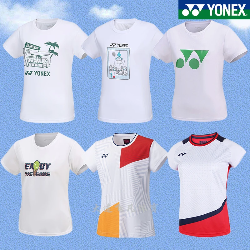 YONEX/尤尼克斯 女款羽毛球比赛训练短袖 运动T恤透气训练服宽松