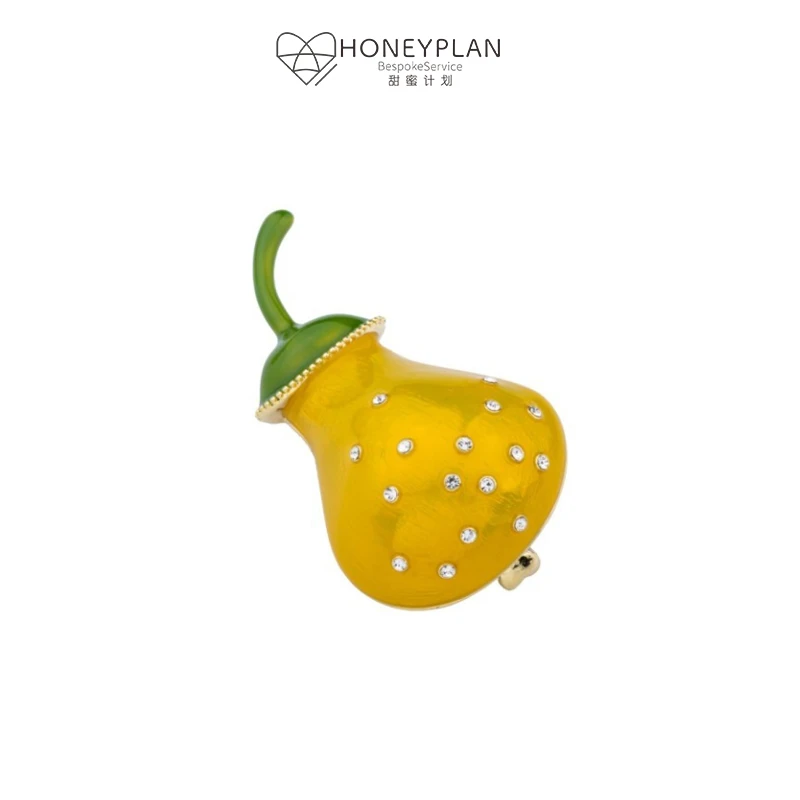HONEY PLAN/甜蜜计划 铜合金合成锆石胸针 盐之有梨原创胸针