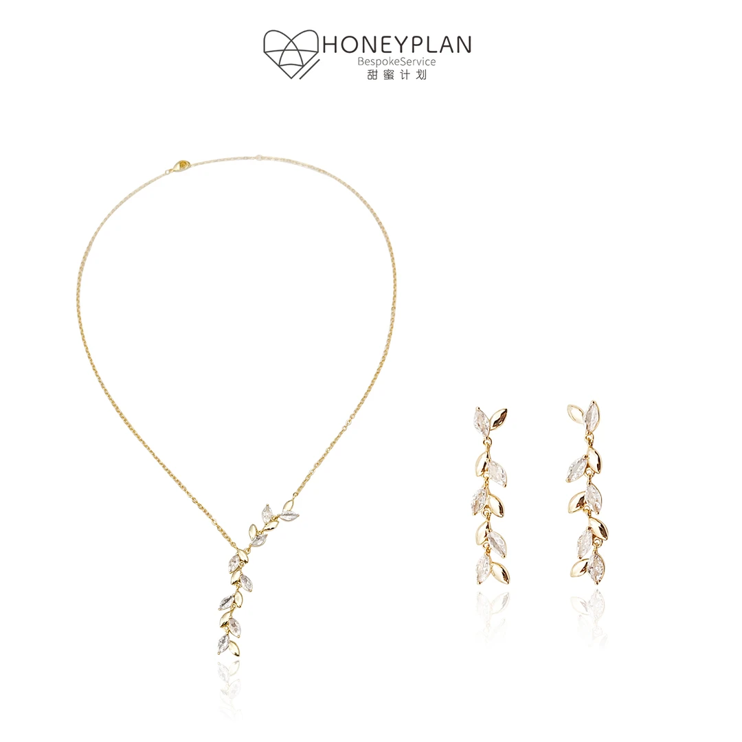 HONEY PLAN/甜蜜计划 铜项链 【树影】国风时尚项链耳钉