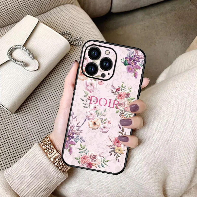 iPhone16promax手机壳山茶花苹果15女款14promax网红潮牌16防摔壳