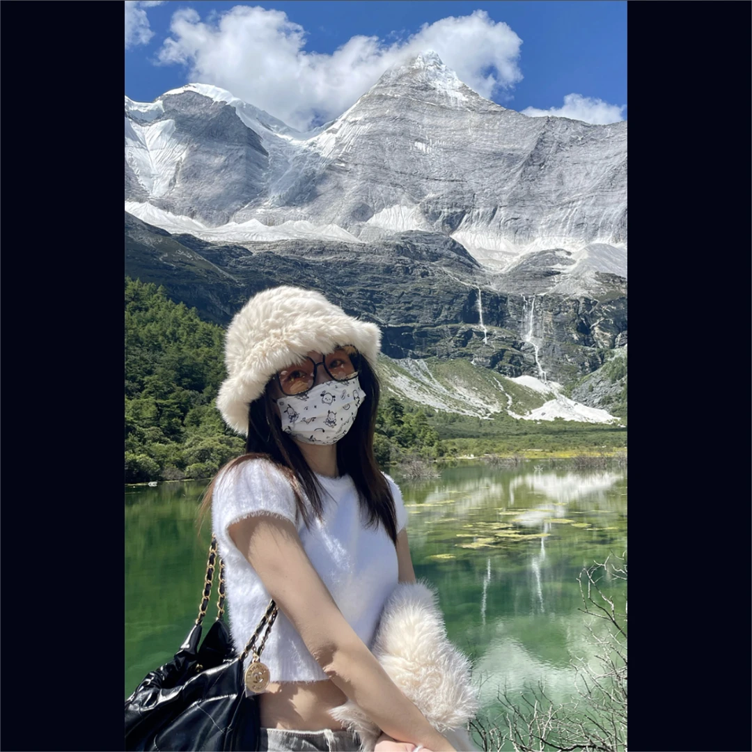 升级巨显脸小兔毛渔夫帽女毛毛绒帽子防寒保暖包头帽秋冬皮草盆帽