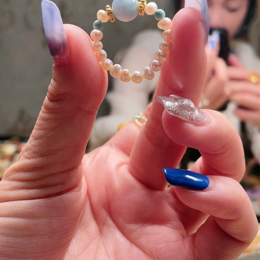 【闪购商品】淡水珍珠手绳银S925镶嵌