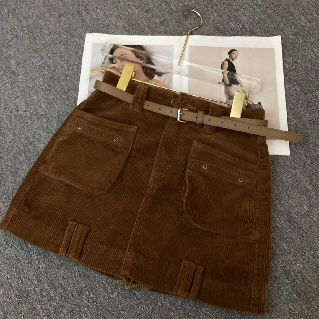 子艳WEIFAN秋冬新款韩系高腰短裙