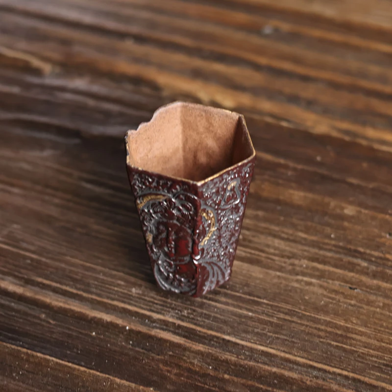 【小田甄陶】-南絮-老陶泥敦煌主人杯（Q3326）