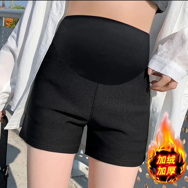 孕妇短裤女夏季外穿百搭孕妇装高腰显瘦休闲弹力时尚打底热裤
