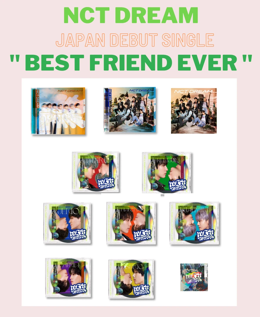 【爱豆】NCT Dream 日单《Best Friend Ever》单封 AB盘通常盘 卡牌