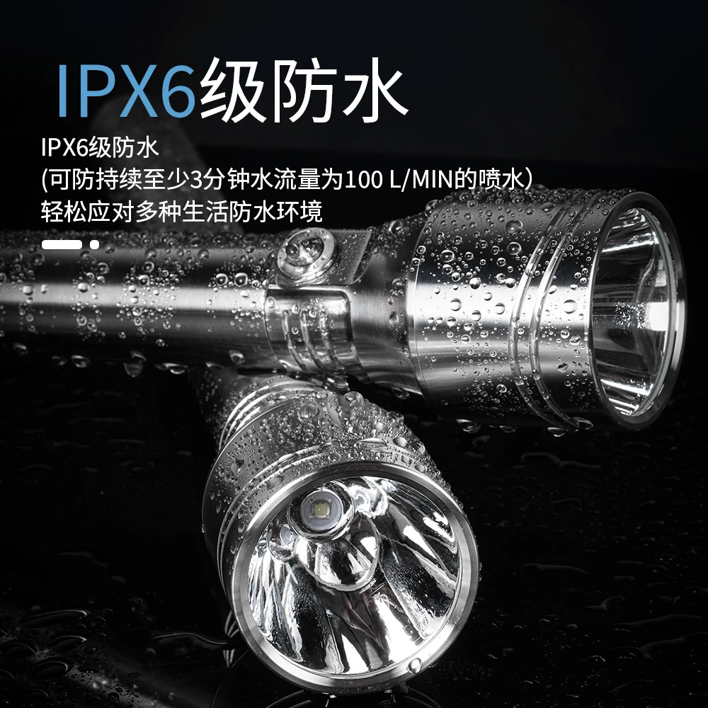强光手电筒远射LED电筒 R11超长续航充电不锈钢防身户外巡逻野营