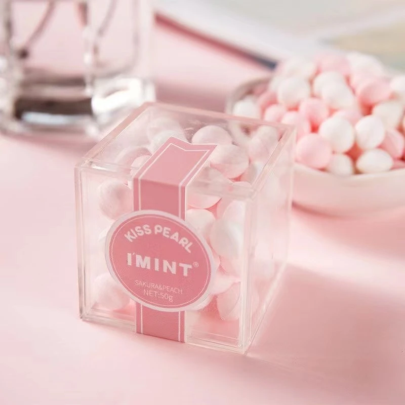 高颜值接吻糖香体糖无糖薄荷糖口香糖口气清新糖果便携盒小S