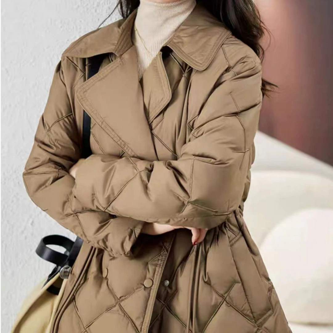 【三代升级款】2024新款升级时尚洋气修身羽绒服短外套00888-空空