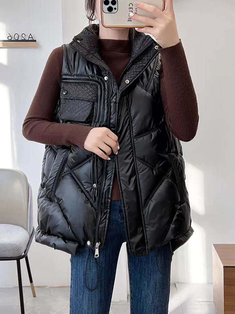 32款【浅浅专属】秋冬小香风新款外穿背心时尚马甲女士立领潮流休闲