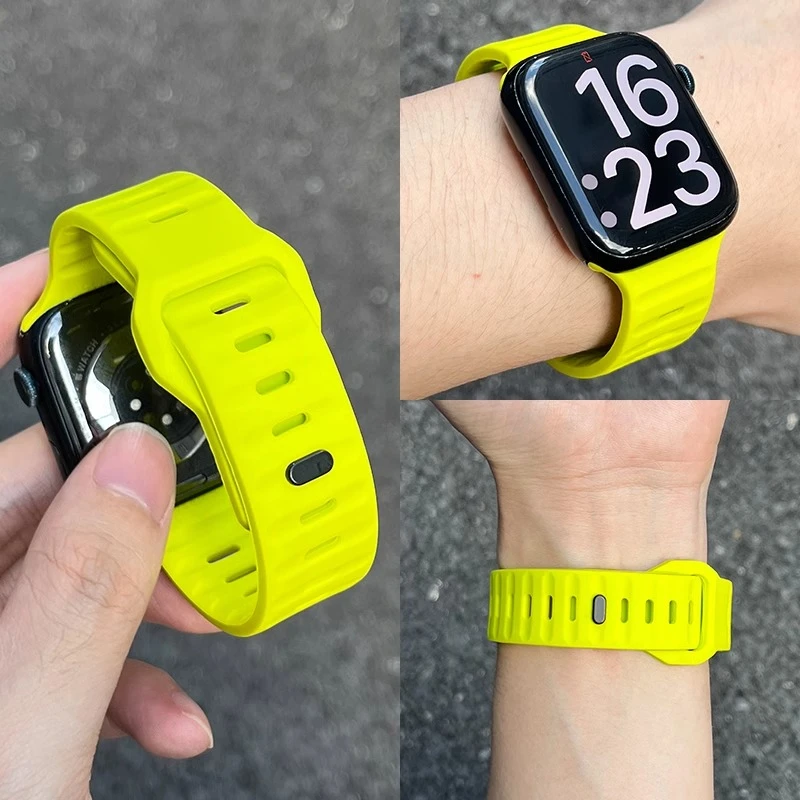 适用iwatch9/8苹果手表applewatch表带ultra2夏季新款运动手表带