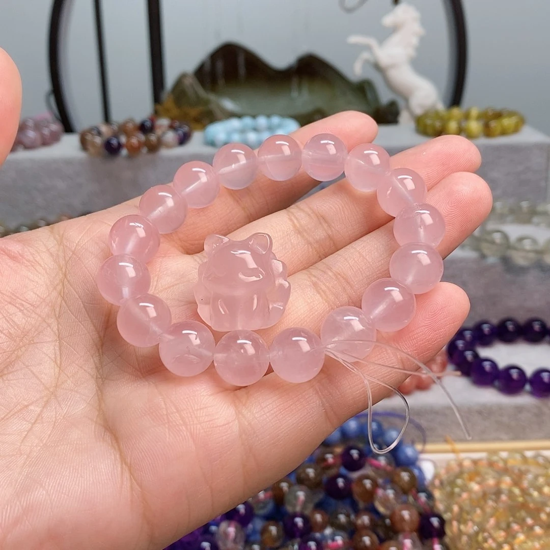 水晶手链未镶嵌S****粉水晶11