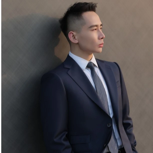 BANG&MAIZE/进口100%羊毛雀实蓝意式商务02正装【高定工艺】男士